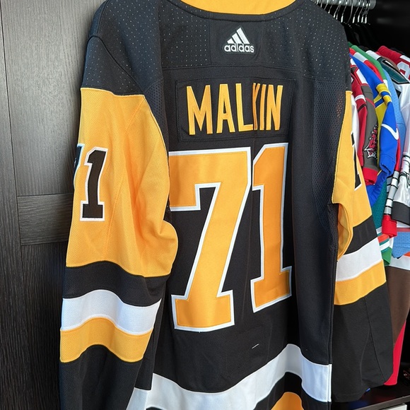 Evgeni Malkin Pittsburgh Penguins adidas Home Primegreen Authentic NHL Jersey - Picture 7 of 8
